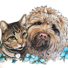 Load image into Gallery viewer, Custom Watercolor Pet Portrait Painting